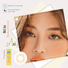 1 HỘP] Kính Áp Tròng Cận Thị Màu Nâu Rich Ann Natural Brown Lens Mắt Đẹp  Hàn Quốc Sử Dụng Cho Mắt Nhạy Cảm