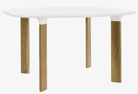 Reimagine your dining room decor with the vector modern expandable 71 to 95 dining room table. White Laminate Table Top White Underside Solid Oak Analog Dining Table By Republic Of Fritz Hansen Transparent Png 1600x1840 Free Download On Nicepng