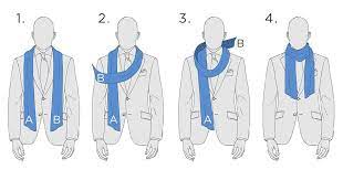 After you tie the knot, pull on both ends of the scarf to tighten it until you are satisfied with the look. 7 Ways To Wear A Scarf With A Suit For Men Black Lapel