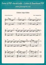 Gozleri Aska Gulen Gitar Nota Tab Gitaregitim Net Muzik Calisma Kagitlari Sarkilar Muzik Notalari