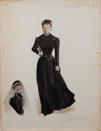 Sheila O Brien Costume Sketch Of Mercedes Mccambridge For Johnny Guitar Johnny Costumes Women Supporting Women
