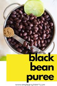 Black Beans For Baby Food Black Bean Puree Baby Food Recipes Baby Puree Recipes Pureed Food Recipes