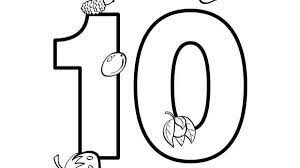 These alphabet coloring sheets will help little ones identify uppercase and lowercase versions of each letter. Number 10 Coloring Page Bulk Color