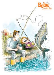 Resultado de imagem para pai e filhos pescando