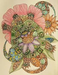 Mr Turtle Colored With Pencils A Valentina Harper Design Colored By Vicki Patterson Color Pencil Art Zen Doodle Art Coloring Books