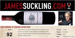 Clos Dubreuil 2012 Obtient La Note De 92 100 Par James Suckling Avec Un Beau Commentaire Closdubreuil 2012 Vintage Has Been Ranked 92 100 Bt James Suckli