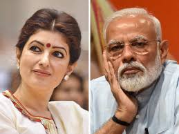 A bona fide member of an ambiguous tribe of the new age indian woman; Pm Modi Twinkle Khanna Imitates Pm Modi S Meditation Pose Twitterati Is Not Pleased