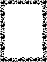 Black Heart Border Heart Border Borders For Paper Page Border