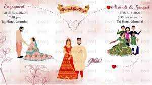 Beautiful All In 1 Themed Indian Wedding Animated Invitation Video Tra Animated Invitations Indian Wedding Cards Indian Wedding Planner