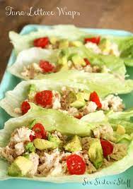 Tuna Lettuce Wraps Healthy Lunch Delicious Healthy Recipes Healthy