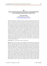 PDF) Da'wa, Social Media and Challenge the Mainstream of Islam among  Millennial Generation