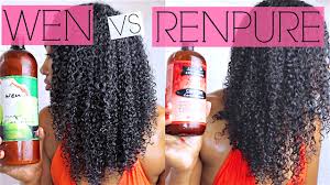 My hair is not curly or straight, it is in between. Wen Vs Renpure Battle Of The Cleansing Conditioners Youtube