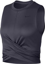 Nike Women S Dry Cropped Training Tank Top Gray Workout Tops For Women Training Tank Tops Athleisure Outfits