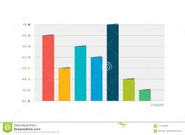 Column Graph Chart Template For Infographics Stock Vector