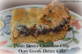 Cut dough into desired shapes and bake on a slightly greased sheet pan for 10 to 12 minutes. Carissa S Collections Paula Deen S Chocolate Chip Ooey Gooey Butter Cake
