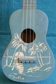 Harmony Stencil Decorated Ukulele Painted Ukulele Ukulele Art Ukulele