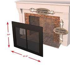 Unfollow fireplace glass doors to stop getting updates on your ebay feed. Pleasant Hearth Alsip Medium Glass Fireplace Doors Ap 1131 The Home Depot