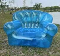 Low Price Transparent Blue Inflatable Chair Safe for Kids ...