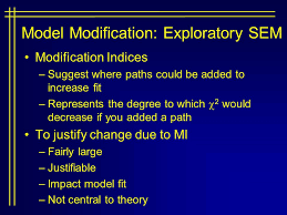 One may be tempted to modify a model according to modification indices in order to improve global fit, but atheoretically (fit) motivated modifications are. Structural Equation Modeling Ppt Download