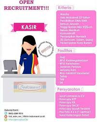 Lowongan kerja banyak posisi pt. Lowongan Kerja 1 Kasir 2 Hr Recruitment Placement Facebook
