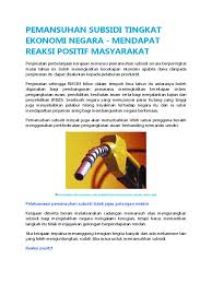 Hasil jualan saham ini nanti dapatlah kurangkan dengan cepat hutang kerajaan (hmm.kami sendiri tertanya juga; Pemansuhan Subsidi Tingkat Ekonomi Negara 2