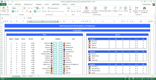 Alle gruppen und tabellen in der übersicht. Spielplan Der Fussball Wm 2014 Als Excel Tabelle