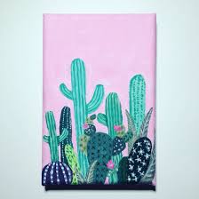 I actually had no idea i could even write about something for more than a couple of. Acrylic Cactus Painting By Emily Willis Cactus Painting Art Inspiration Canvas Painting