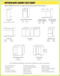 Kitchen Cabinet Standard Dimensions Widths Depth Of Sizes