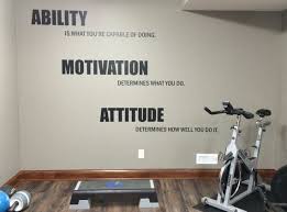 Motivational Quote Gym Wall Decal Ability Motivation Etsy Gym Wall Decal Workout Rooms Gym Interior