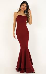 Way I Feel For You Dress In Wine Showpo In 2020 Simple Wine Dress Dresses Red Cocktail Dress