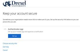 Setup with an authenticator app. Macos Multi Factor Authentication Setup Information Technology Drexel University