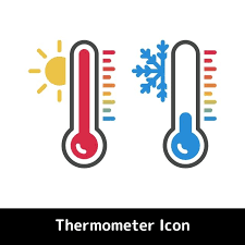 Flat Thermometer Icon For Hot And Cold Temperature Symbols Temperature Icons Thermometer Icons Hot Icons Png And Vector With Transparent Background For Free Thermometer Icon Cold Temperature