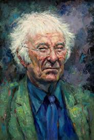 Painting donated by James Brohan ' Portrait of Heaney' in support of the  Irish Cultural Centre Hammersmith currently