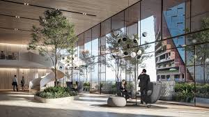 Unstudio Proposes Green Spine Towers For The Beulah Southbank Competition In Melbourne Hospital Architecture Skyscraper Architecture Lobby Interior Design