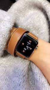 Black Apple Watch With Gold Band Apple Leather Apple Watch Bands Women Apple Watch Fashion Hermes Apple Watch