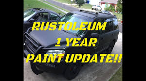 Rustoleum Bed Liner Paint Job 1 Year Update Youtube
