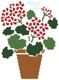 How about swapping out some wing colours for shimmery iridescent thread? Geranium Pot Cross Stitch Pattern By Tereena Clarke Crosstitch Com
