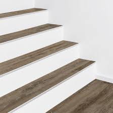 3/8 overlap stair nosing unfinished red oak (3 ft long). Modern Stair Design With Vinyl Expona