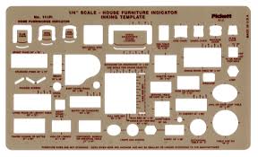 Each is available in pdf format: Furniture Cutouts For House Plans