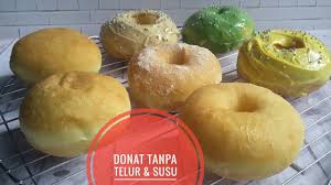 Resep donat empuk metode autolisis. Resep Donat Tanpa Telur Susu Youtube