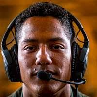 U.S. Marine Corps Cpl. Dana Joy-Grimley with Marine