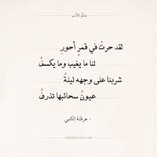 شعر عرقلة الكلبي لقد حرت في قمر أحور العشق الغزل شعر عرقلة الكلبي وصف المحبوب عالم الأدب Arabic Quotes Arabi In 2020 Math Math Equations Arabic Calligraphy