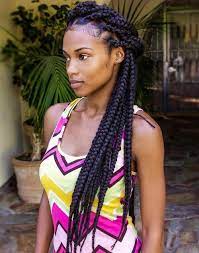 Why not start with a big bun? 40 Best Big Box Braids Hairstyles Jumbo Box Braids