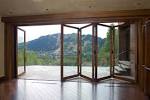 Accordian glass doors