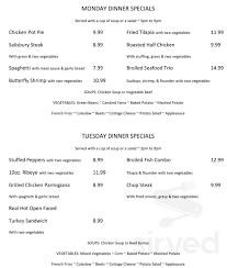 ﻿ *menus are rotating and subject to change. Country Kitchen Menu In Millsboro Delaware Usa