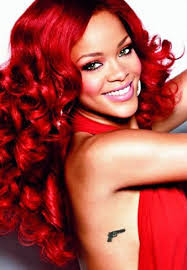 Rihanna Sac Stilleri Rihanna Kizil Sac Rengi Sac Stilleri