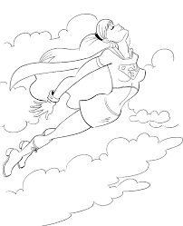 So this page will give you them. Flying Supergirl Image For Coloring Topcoloringpages Net