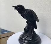 Bougeoirs en forme d'oiseau, bougeoirs vintage, décorations d'Halloween,  bougeoirs en résine décorative en forme de corbeau, bougeoirs pour centres  de ...