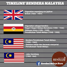 Warna hitam merupakan warna kebesaran bendahara yang pernah memerintah negeri pahang pada masa dahulu. Rtm Malaysia Auf Twitter Bendera Malaysia Mengikut Peredaran Masa Revolusi Melayu Baru