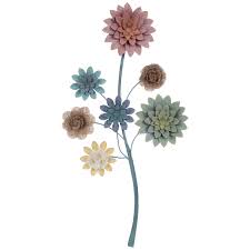 Hopefully surrounded by beautiful mosaics and white picket fences! Pastel Flowers Metal Wall Decor Hobby Lobby 1813401